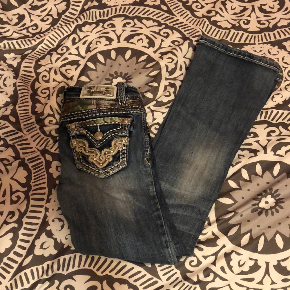 Grace In LA Camo  Kids Jeans